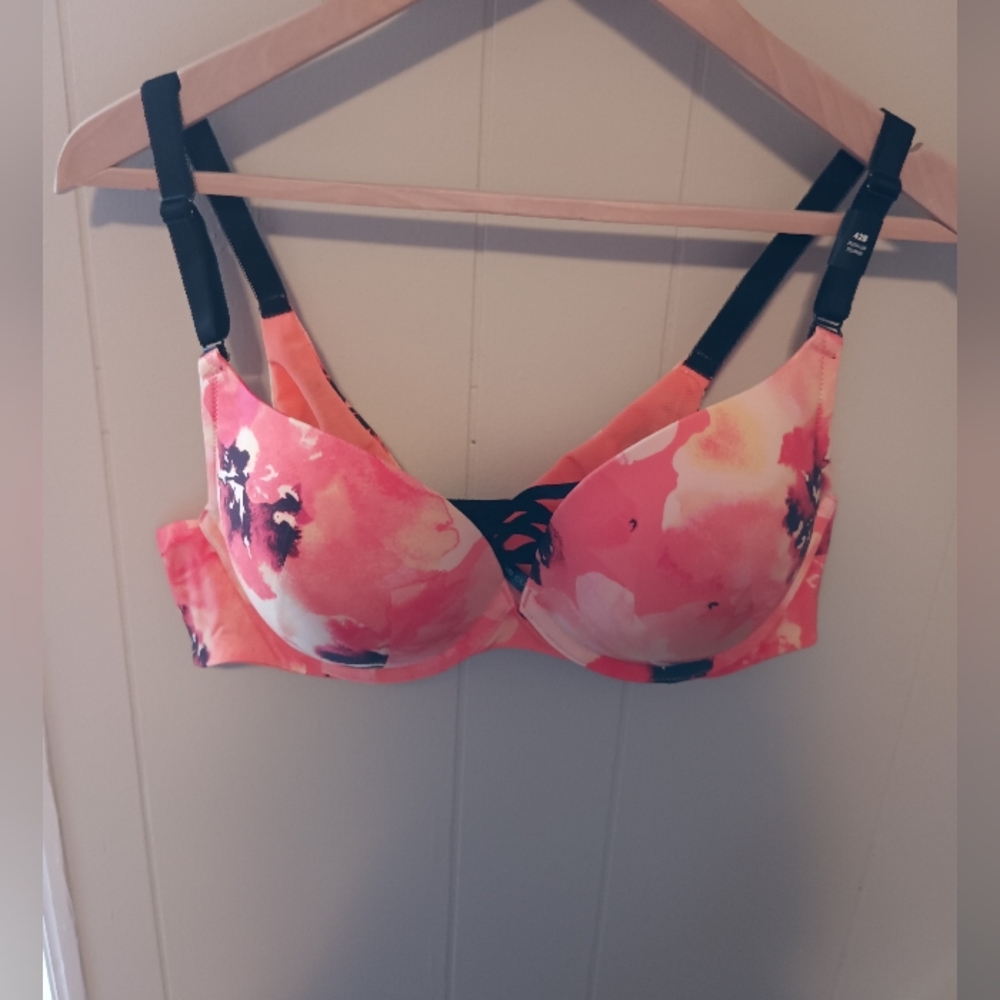 Floral Pink Bra